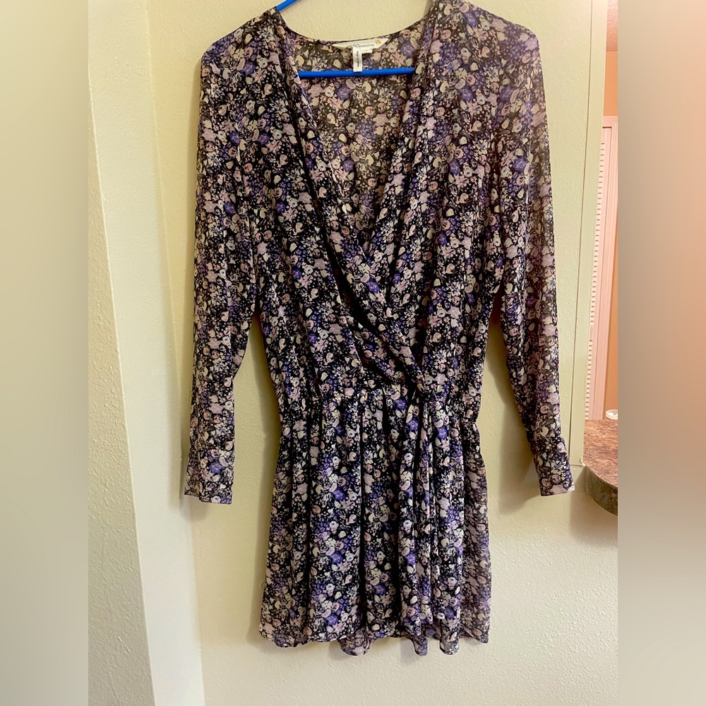 BCBG Generation Long Sleeve Floral Dress